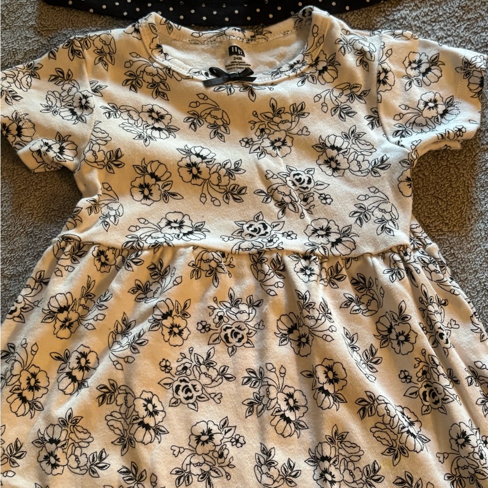 Hudson Baby HB Lot Of 4 Dresses Size 24 Months Floral Stripes Polka Dots - Picture 2 of 10